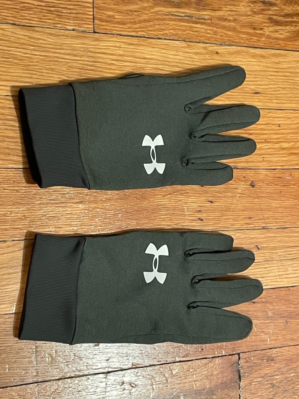Under Armour Men's Liner 2.0 Storm Gloves Olive Green Size Large EUC